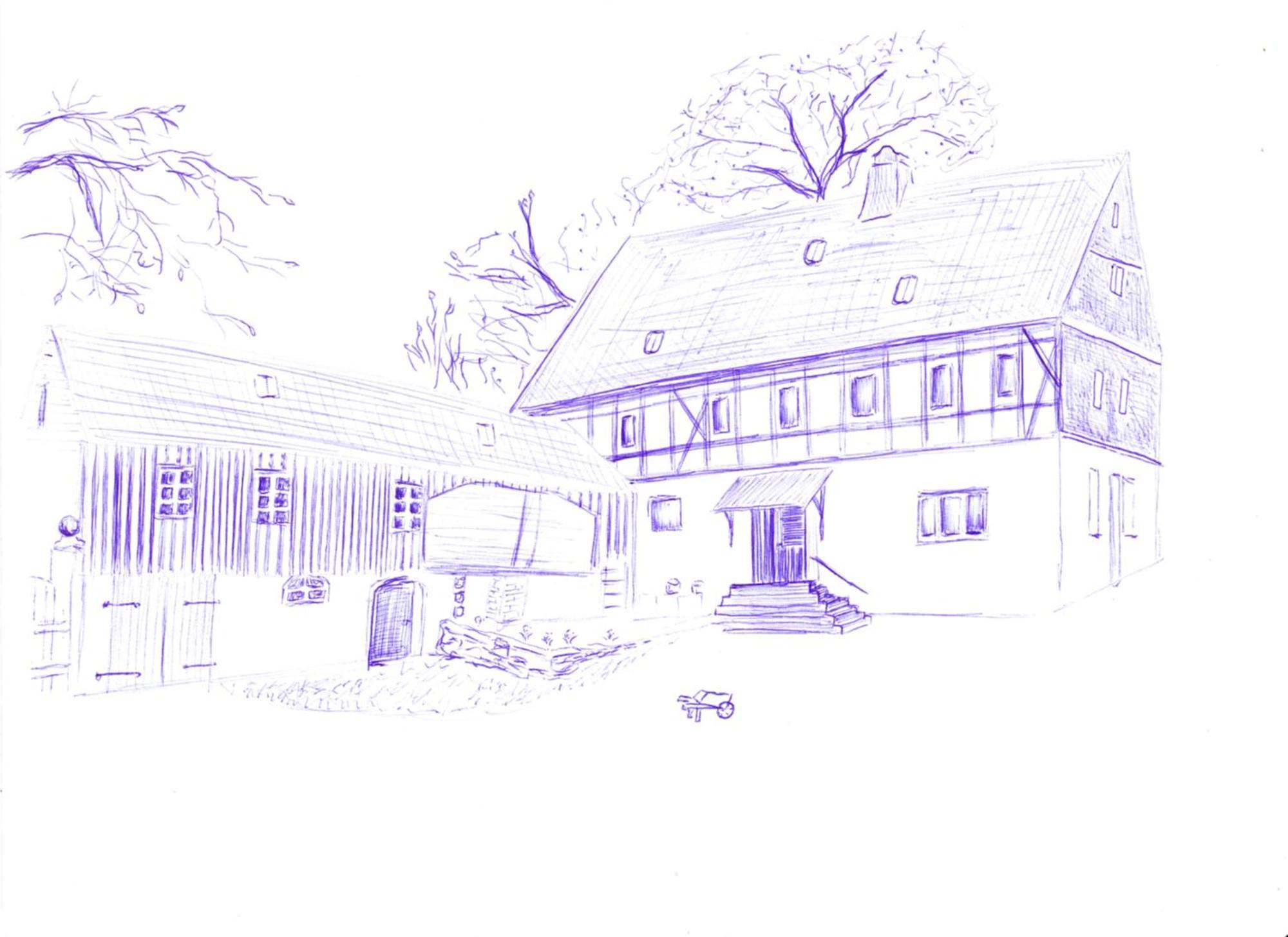 Mothsgut - Moderne Ferienwohnung Auf Dem Bauernhof Im Erzgebirge Oelsnitz  Zewnętrze zdjęcie